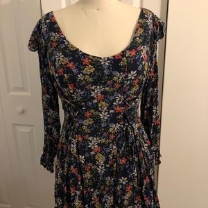 Intricate Floral Mini Dress